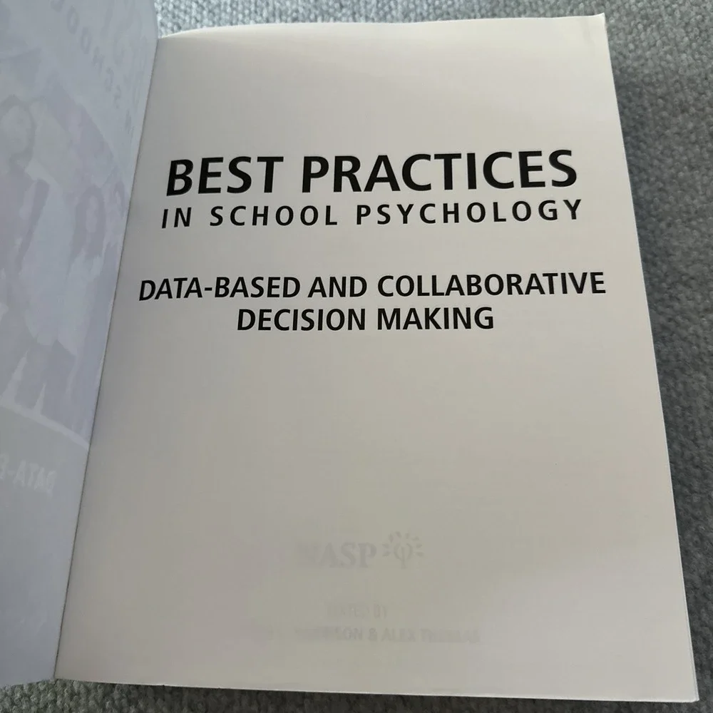 Best Practices in School Psychology:‎ Data-Based and Collaborative Decision...